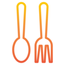 furniture and household,fast food,restaurant,knife,metal,cutlery,fork,spoon,spoon and fork,restaurante